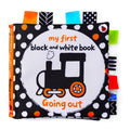 LakaRose Baby Black & White Cloth Quiet Book – Newborn Early Education