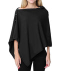 stylesilove Multi-Use Knit Nursing Shawl Poncho Adjustable Buttons for Breastfeeding Protection Nursing Cover Infinity Scarf