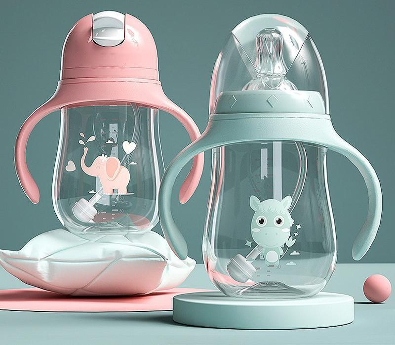 Grow-With-Baby Dual-Use Feeding Bottle – Nipple to Spout Transition