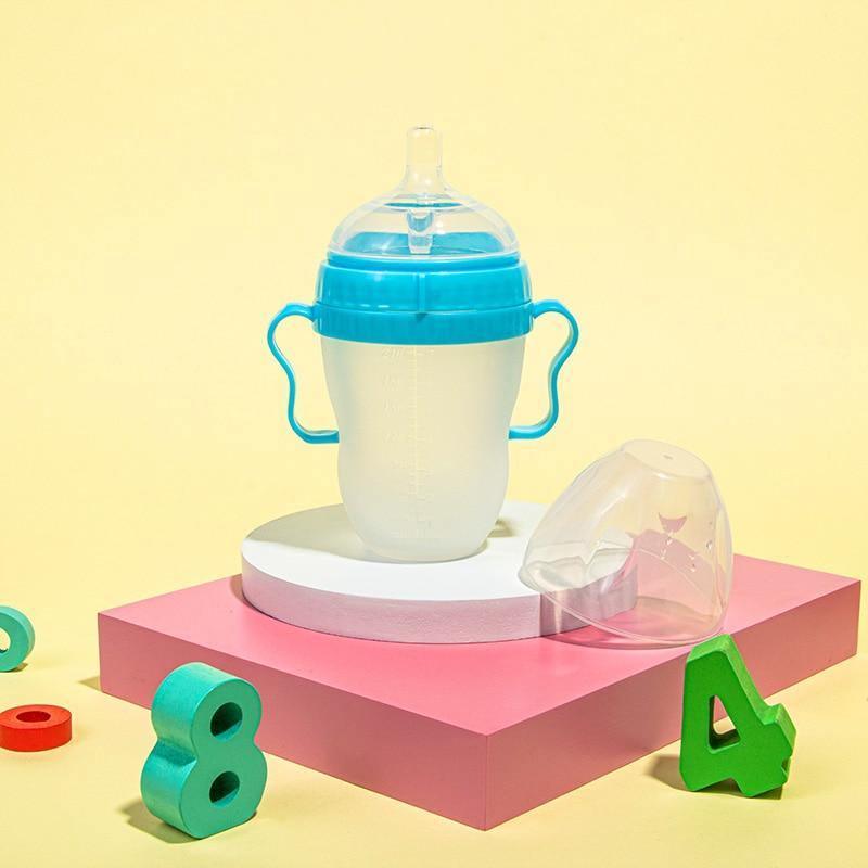 Soft Silicone Baby Bottle – Breast-Like Nipple, Fast Flow, 250ml