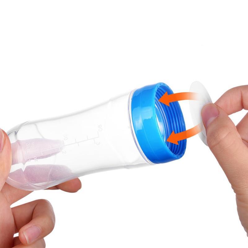 Silicone Squeeze Spoon Feeder – Baby Food & Puree Bottle