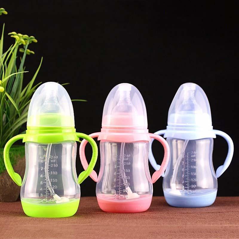 Anti-Colic Baby Bottle with Heat-Sensing Straw – BPA-Free