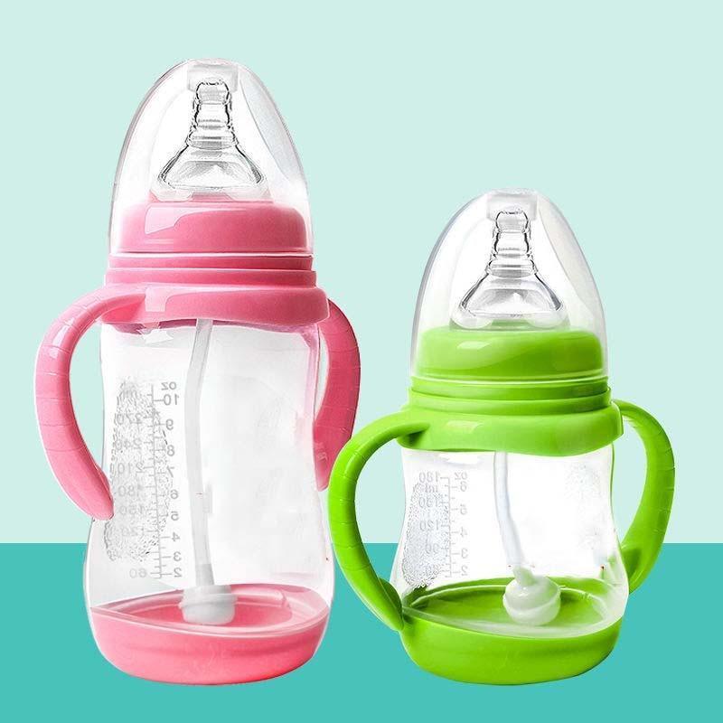 Anti-Colic Baby Bottle with Heat-Sensing Straw – BPA-Free
