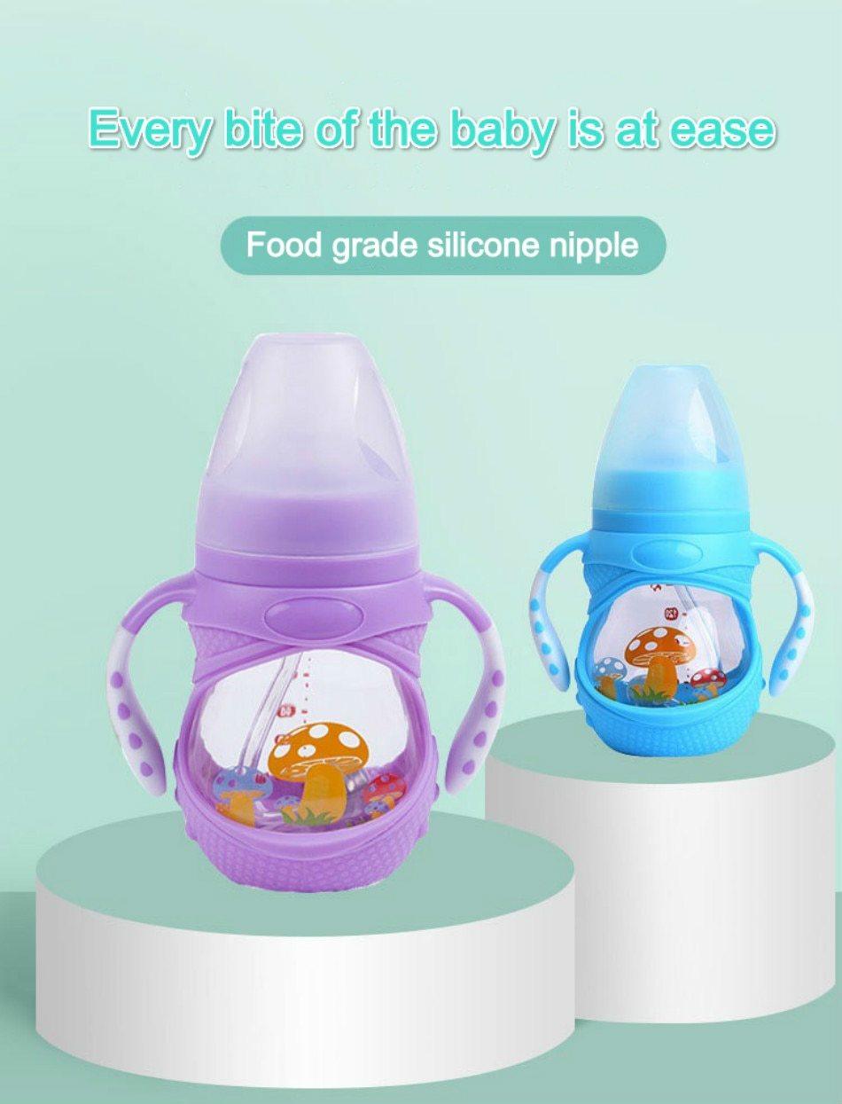 Anti-Colic Baby Feeding Bottle – Flexible Breast-Like Nipple