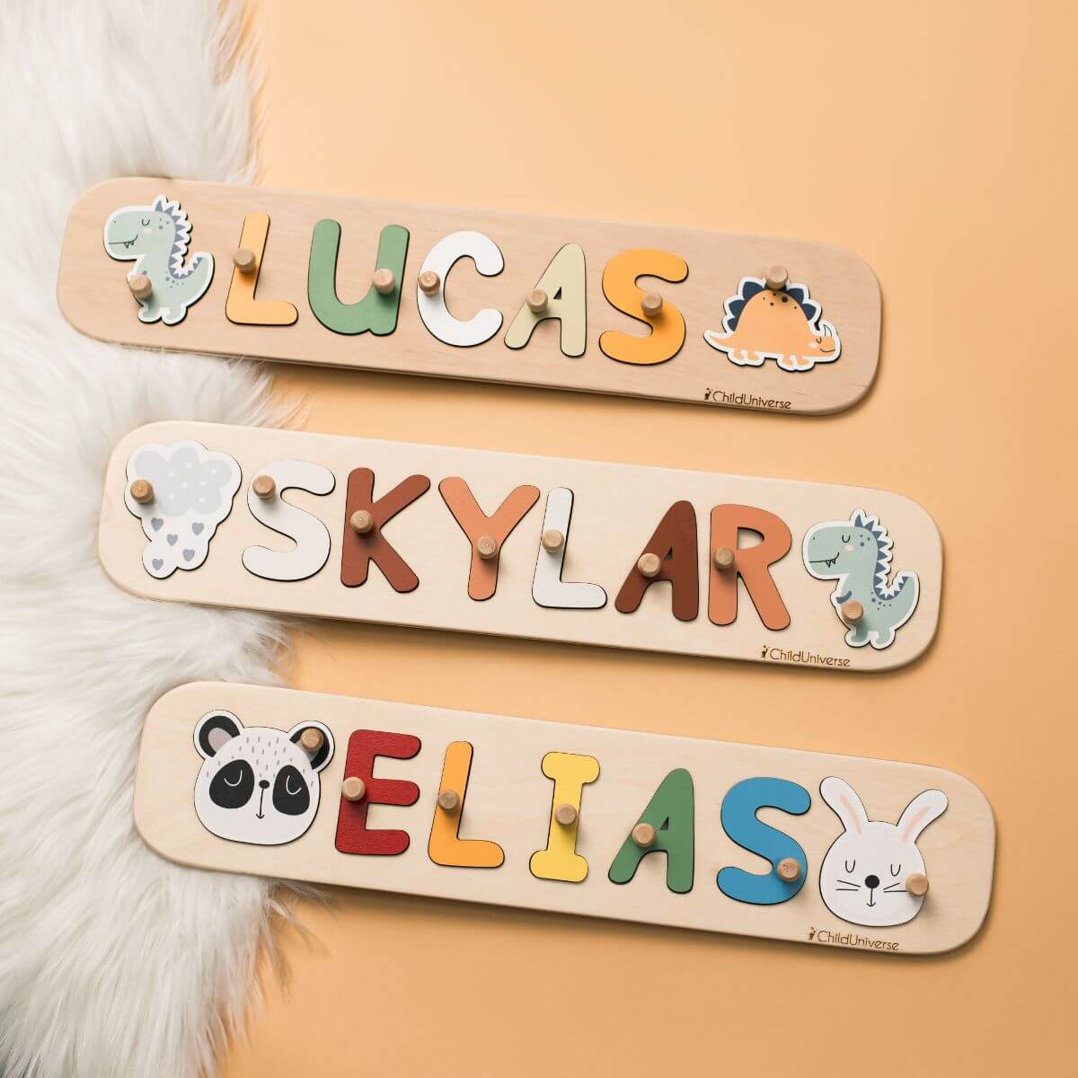 Name Puzzle with Pegs